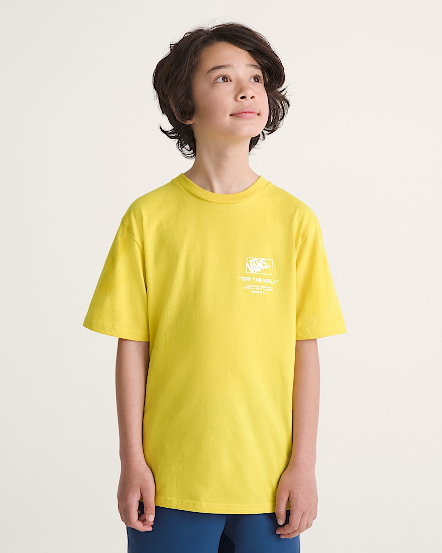 Kids Stacked Hi TShirt VANS Dusty Gold ALT2