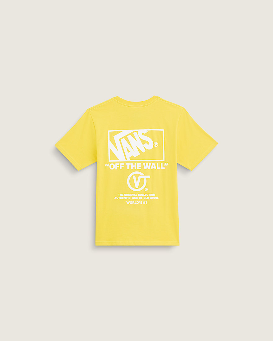 Kids Stacked Hi TShirt VANS Dusty Gold HERO