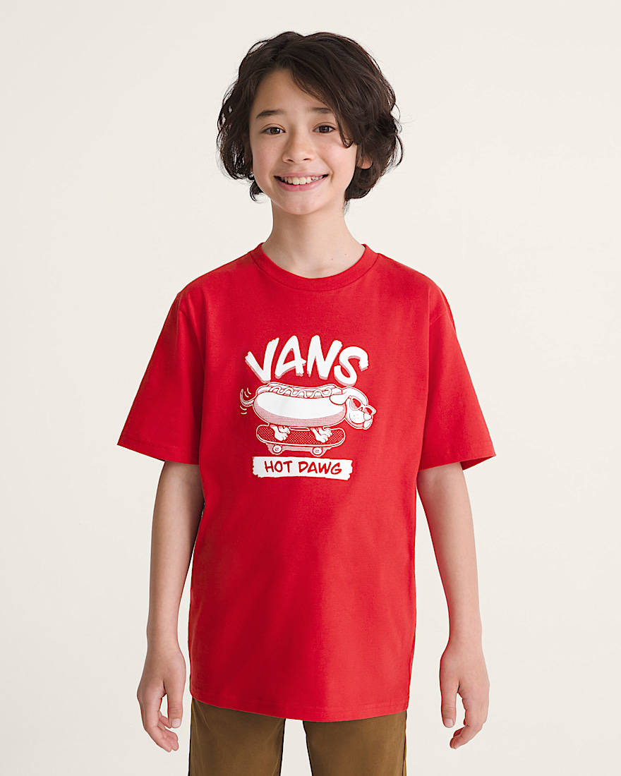 Kids Hot Dawg TShirt VANS Racing Red ALT2