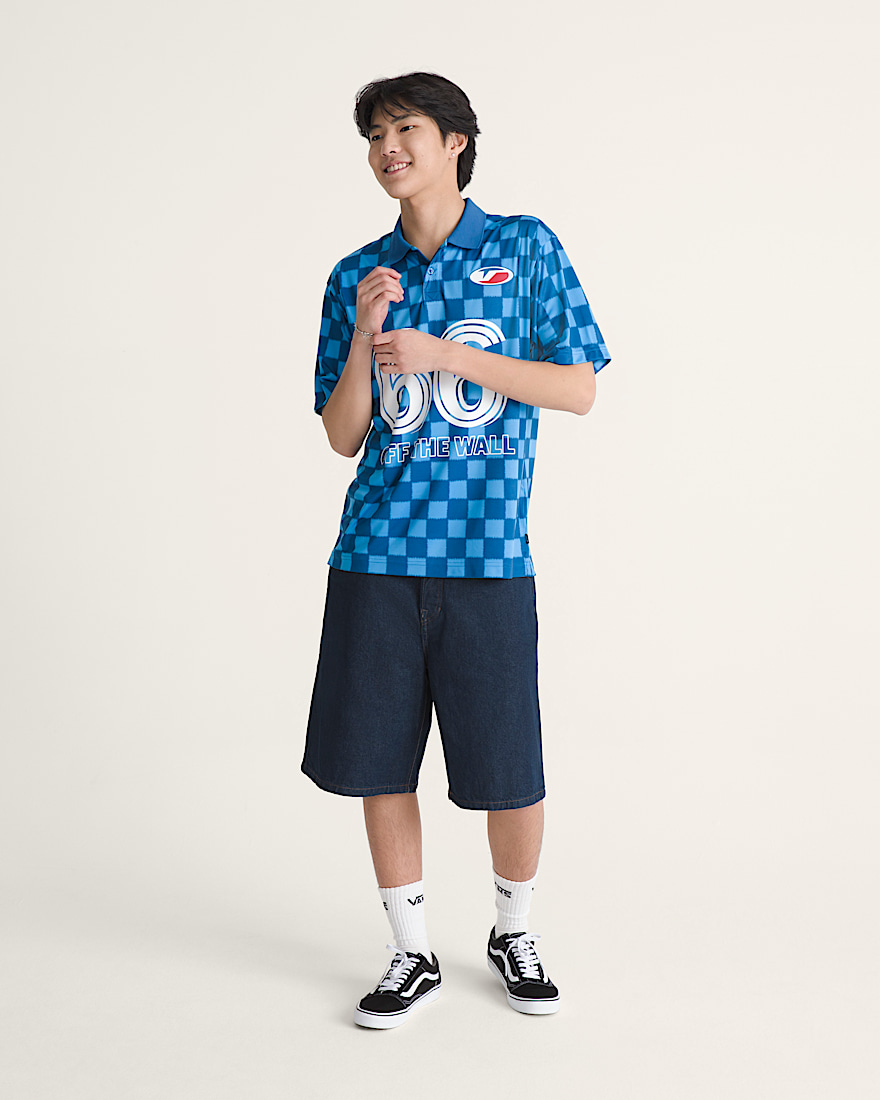 Premium Check5 Baggy Denim Short VANS Dark Rinse Blue ALT3