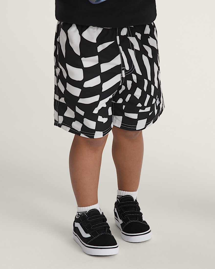 Little Kids Primary II Printed Elastic Boardshort VANS Black  White ALT1