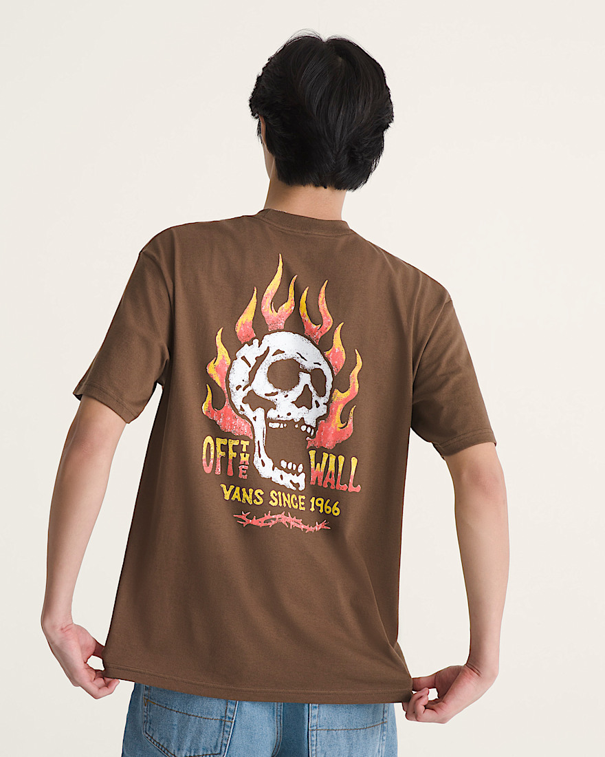 Off The Wall Fever TShirt VANS Vintage Cocoa Brown ALT3