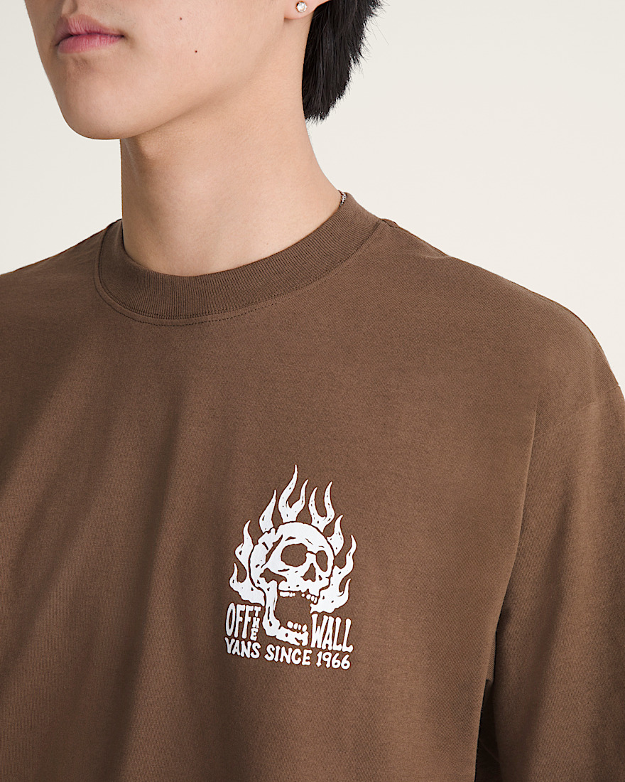 Off The Wall Fever TShirt VANS Vintage Cocoa Brown ALT4