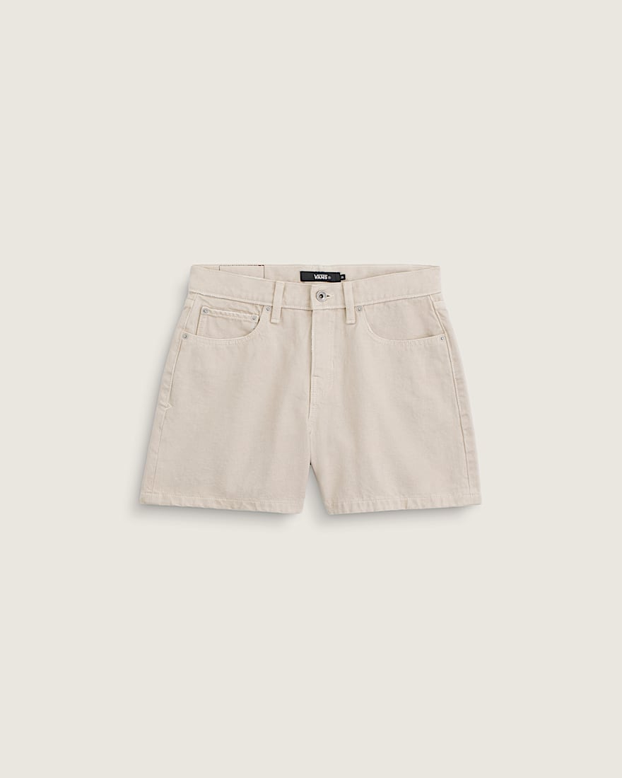 Check5 Mid Rise Shorts VANS Oatmeal Beige HERO