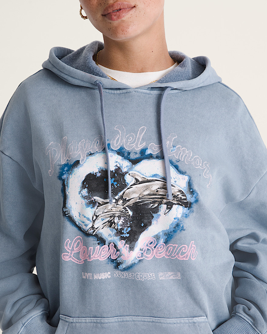 Vans Playa Del Amor Pullover Hoodie VANS Glacial Slate Blue ALT4