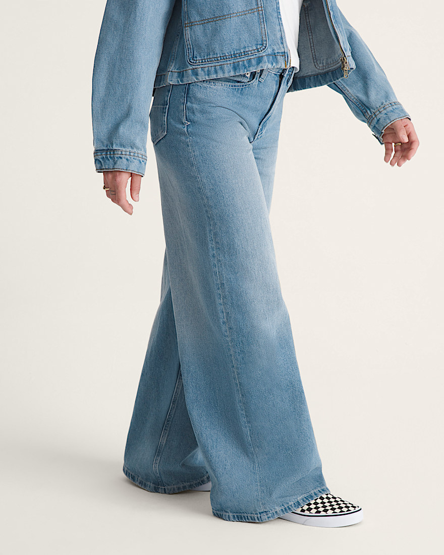 Check5 Low Rise Baggy Pants VANS Stonewash Blue ALT5