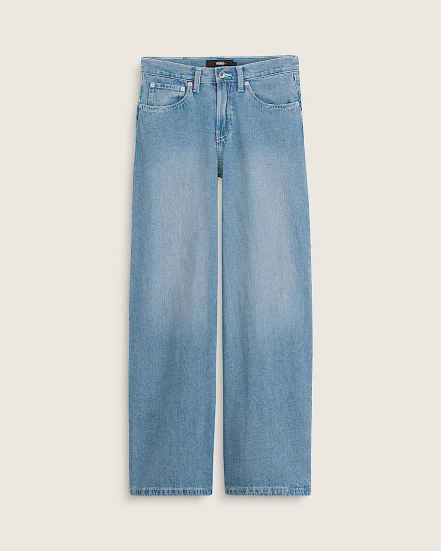 Check5 Low Rise Baggy Pants VANS Stonewash Blue HERO