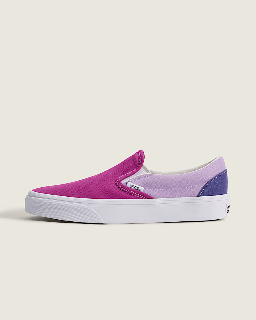 Classic SlipOn Shoe VANS Color Block Purple  Blues HERO