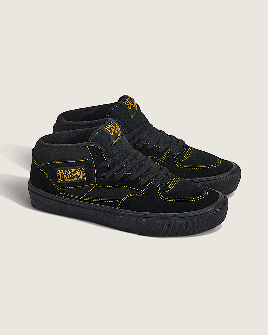 Skate Half Cab Shoe VANS Black  Mustard Yellow ALT1