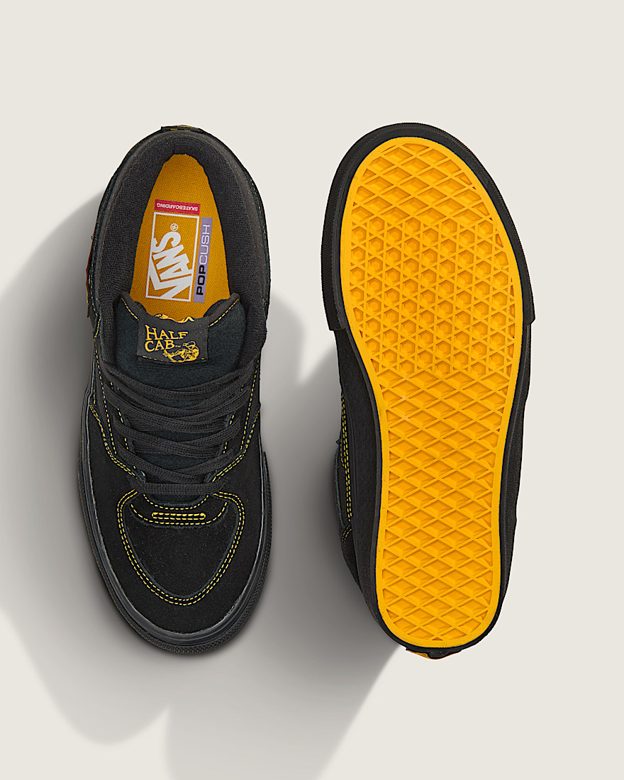 Skate Half Cab Shoe VANS Black  Mustard Yellow ALT2