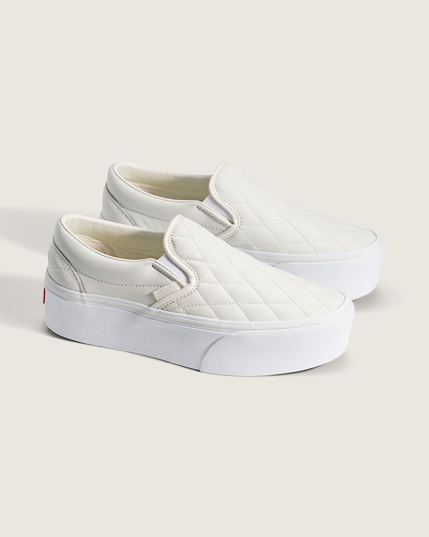 Classic SlipOn Platform Shoe VANS Marshmallow White ALT1
