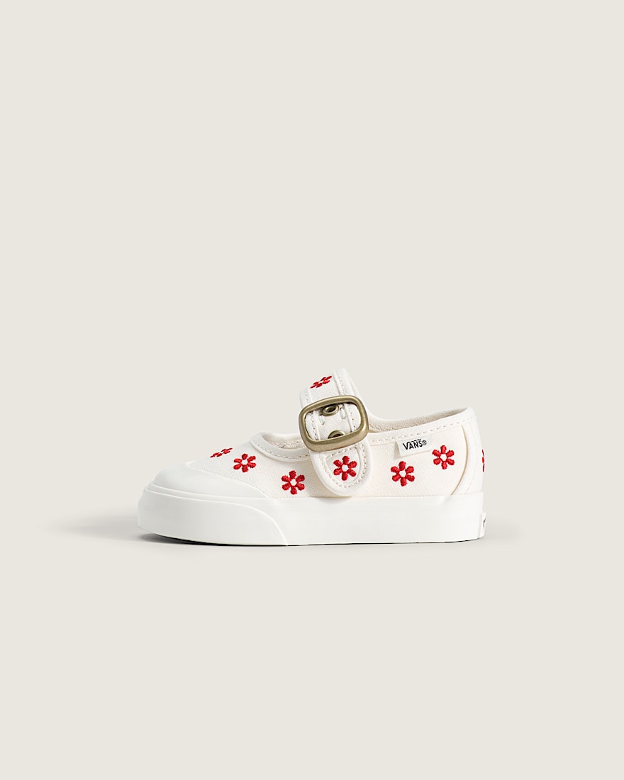 Toddler Mary Jane Shoe VANS White  Racing Red HERO