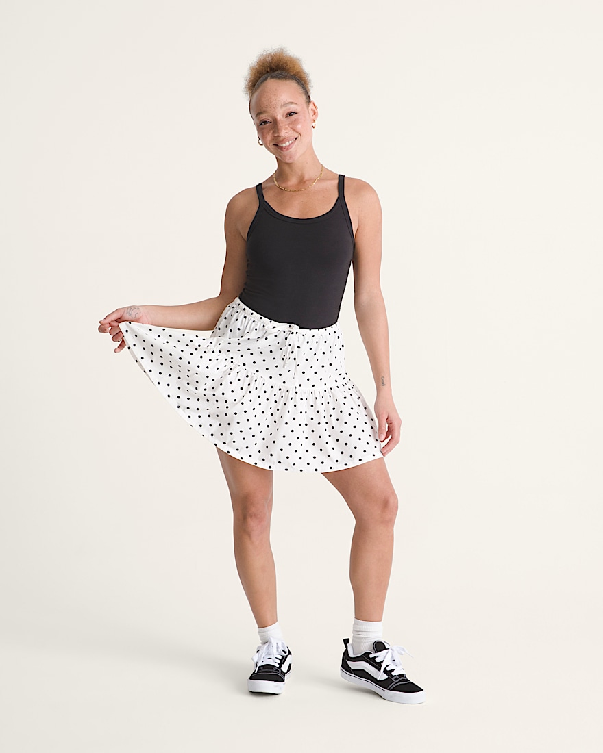 Jupe mini Francesca VANS Blanc Egret ALT3