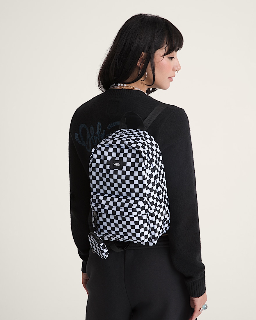 Old Skool Mini Backpack VANS Black  White ALT4