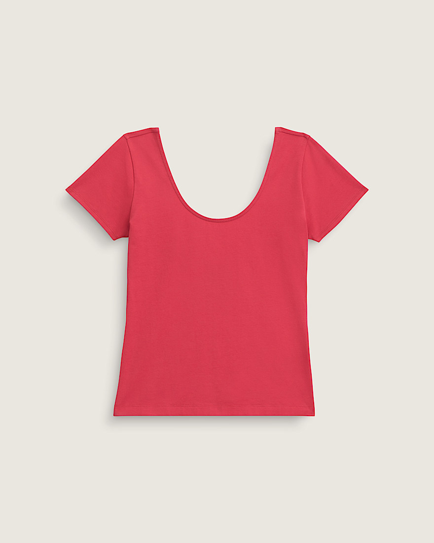 Double Scoop TShirt VANS Crimson Haze Red HERO