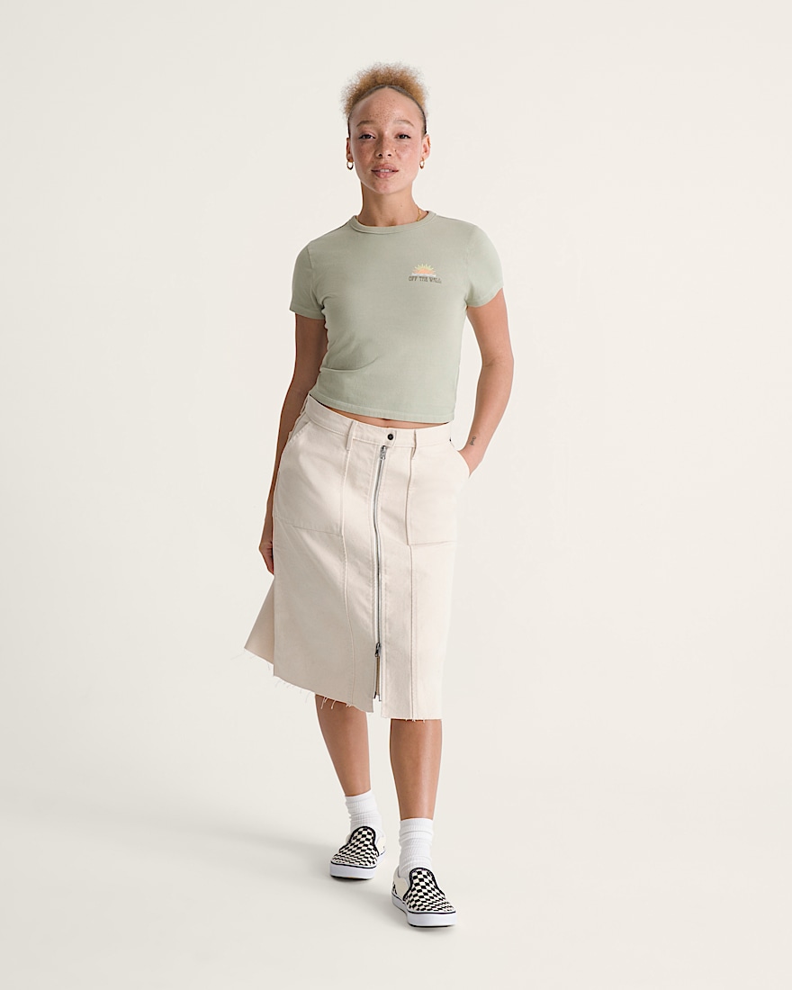 Canvas Midi Skirt VANS Natural Seed Beige ALT3
