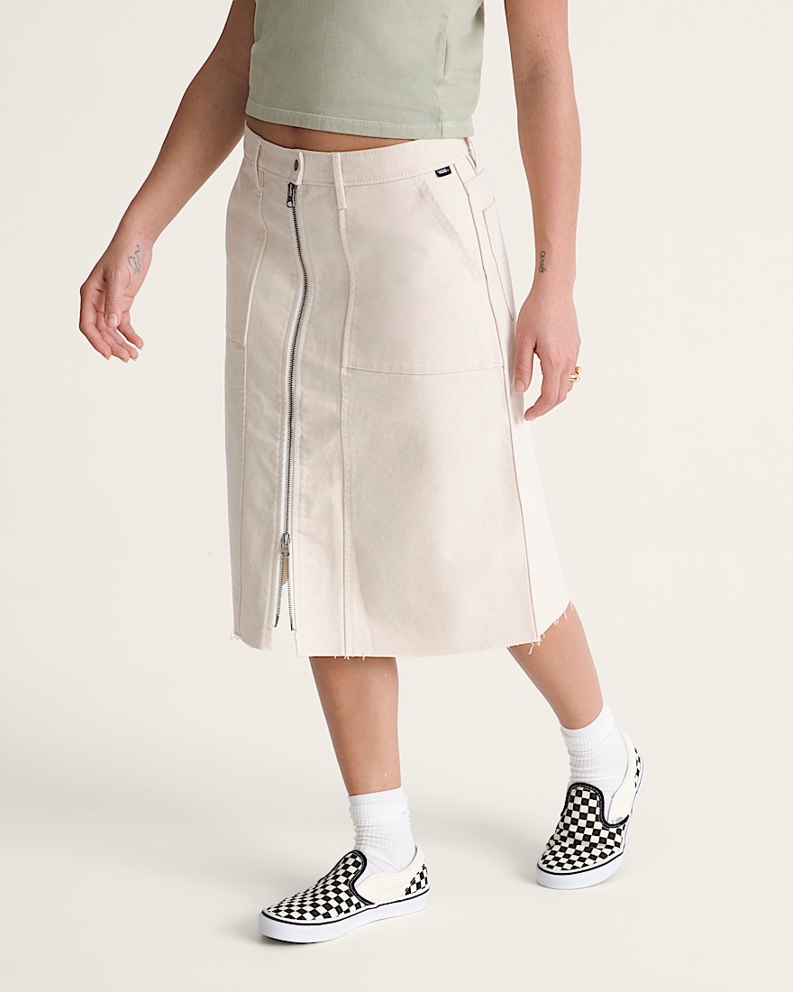 Canvas Midi Skirt VANS Natural Seed Beige ALT5
