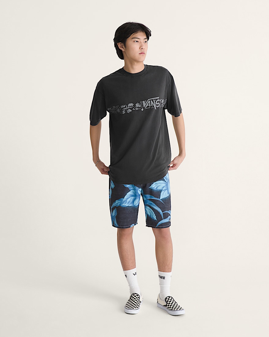 Airbrush Floral Boardshorts VANS Black ALT3