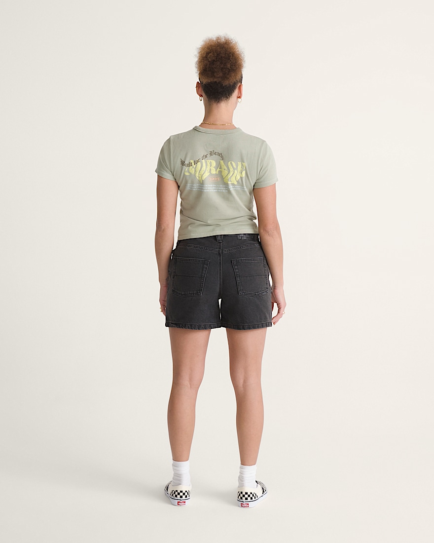 Check5 Mid Rise Shorts VANS Washed Black ALT4