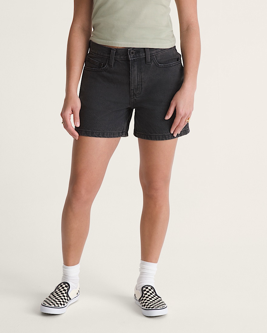 Check5 Mid Rise Shorts VANS Washed Black ALT2