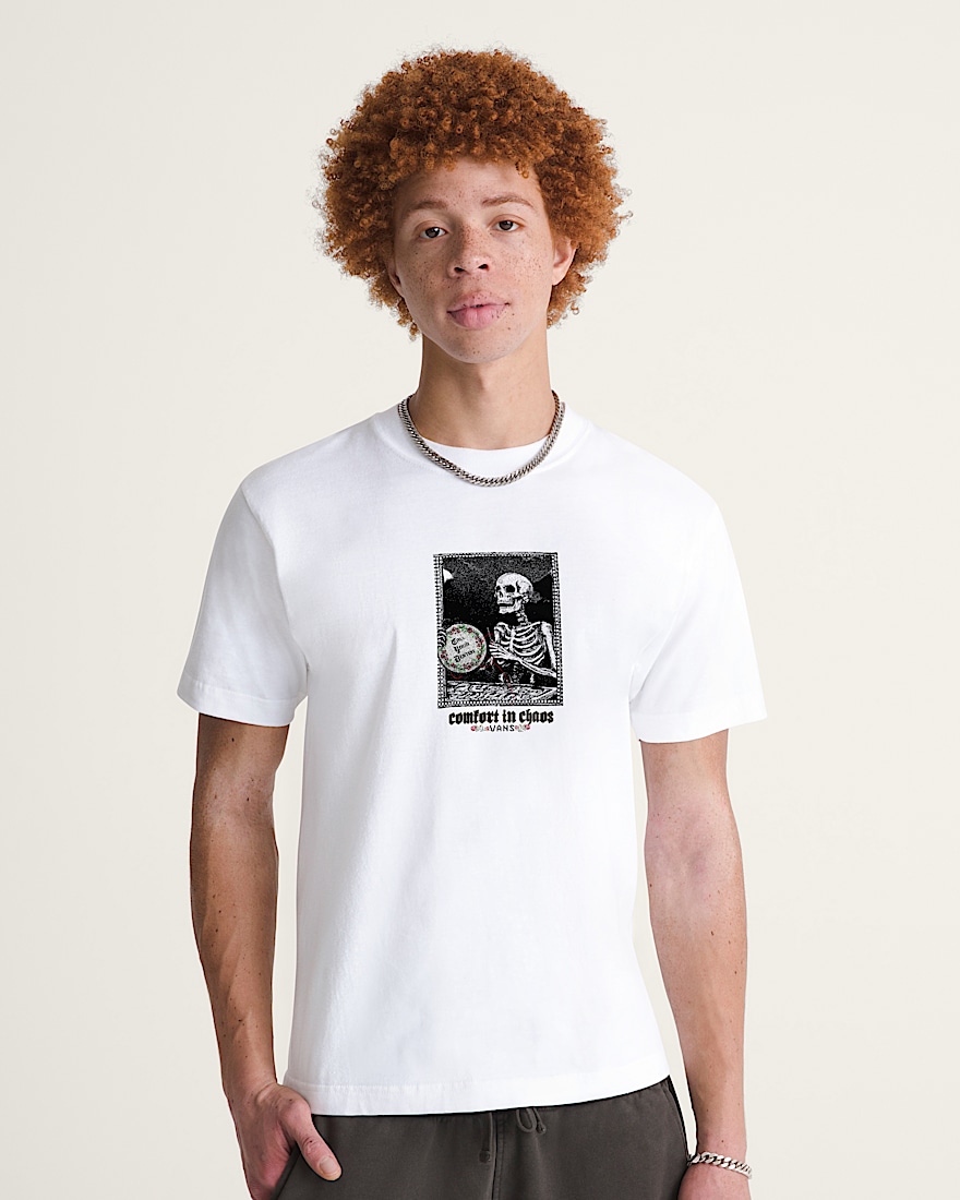 Comfort in Chaos TShirt VANS White ALT2