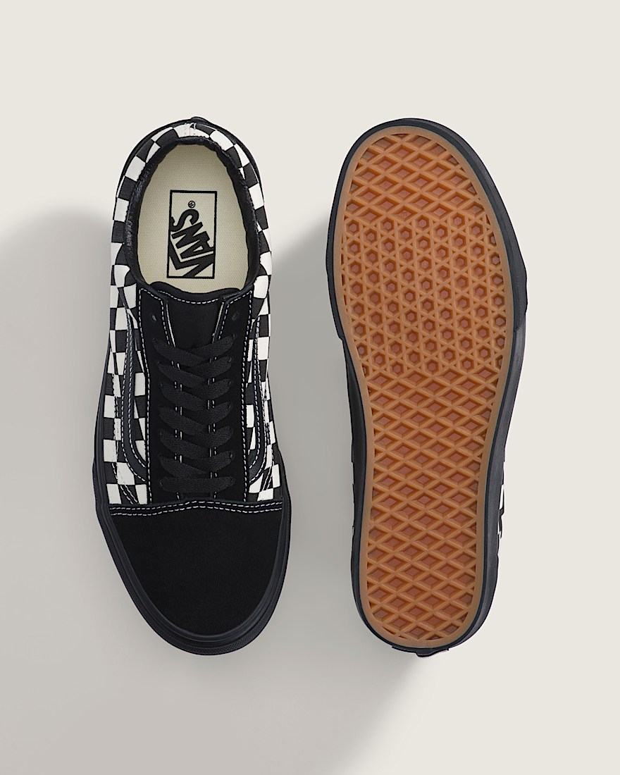 Old Skool Shoe VANS Checkerboard Black  White ALT2