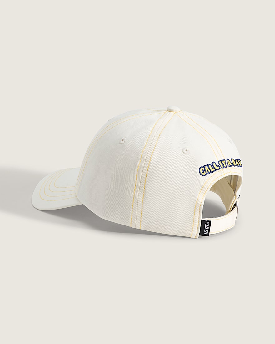 Call It A Day Curved Bill Jockey Hat VANS Marshmallow ALT2