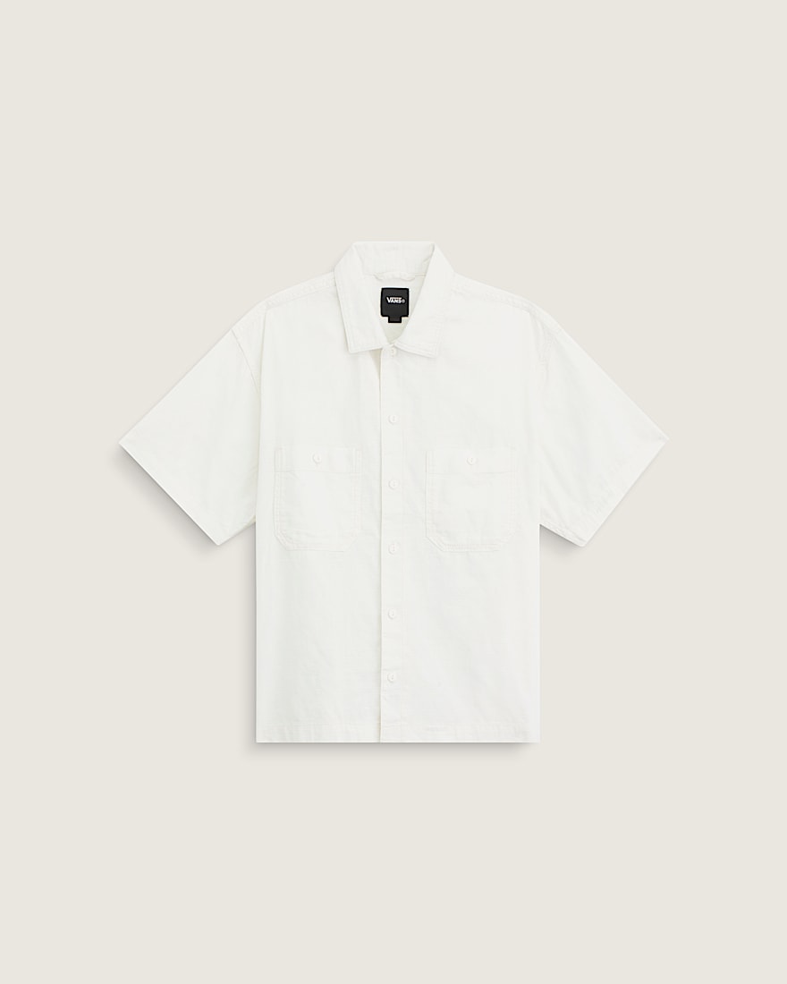 Larkspur Solid Shirt VANS Marshmallow White HERO