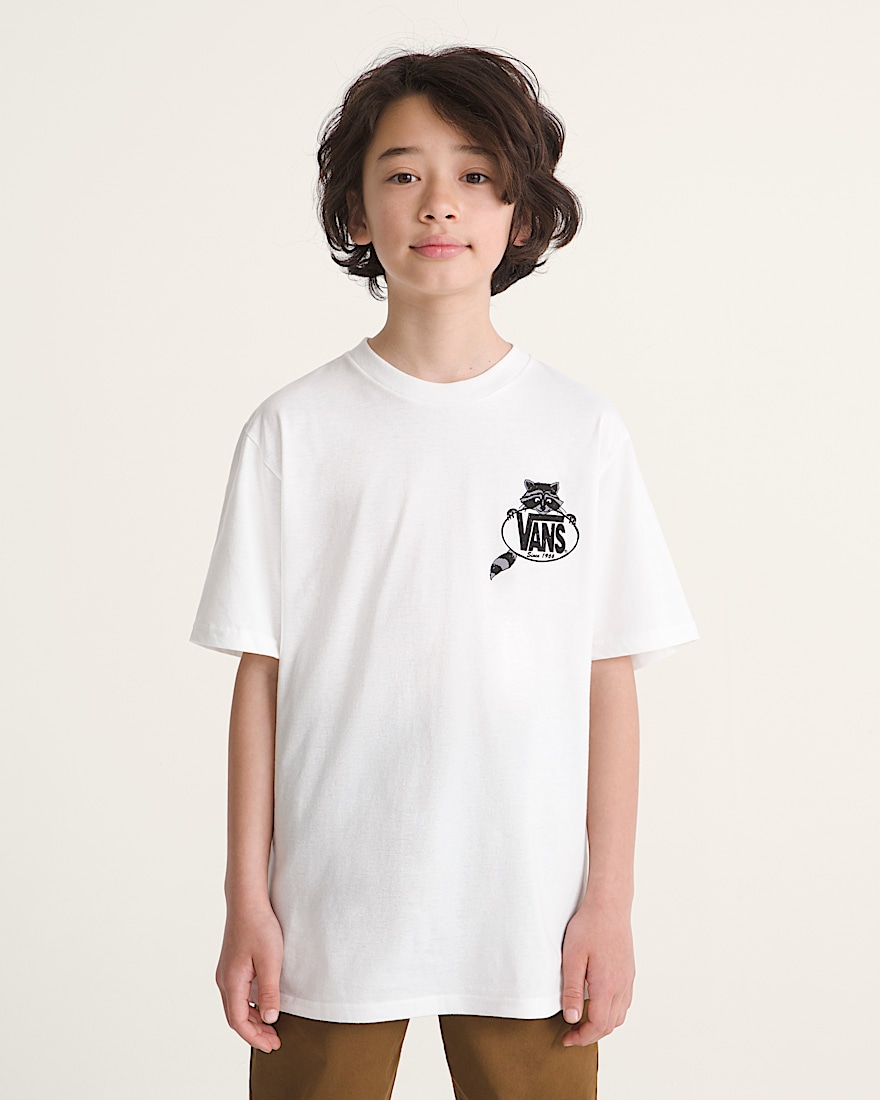 Kids Dumpster Raccoon TShirt VANS White ALT2