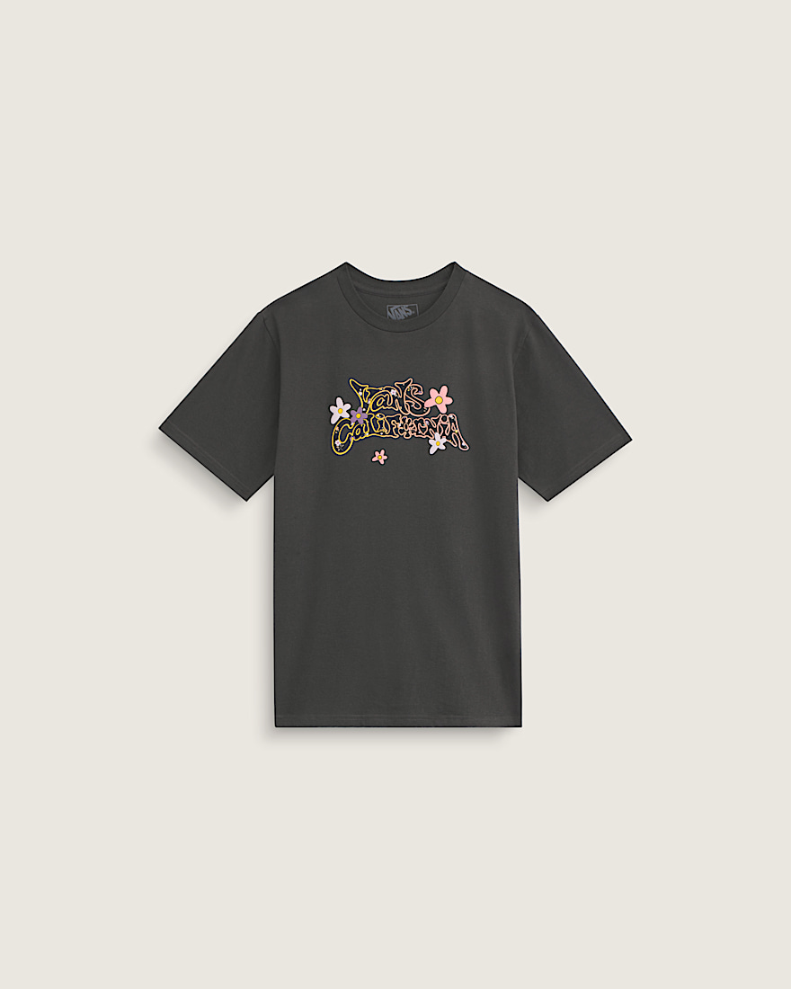 Kids Cali Ditsy Floral TShirt VANS Faded Black HERO