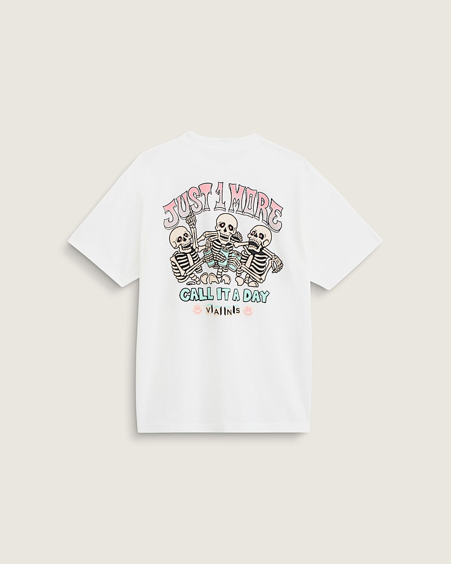 Beer Skull TShirt VANS White HERO