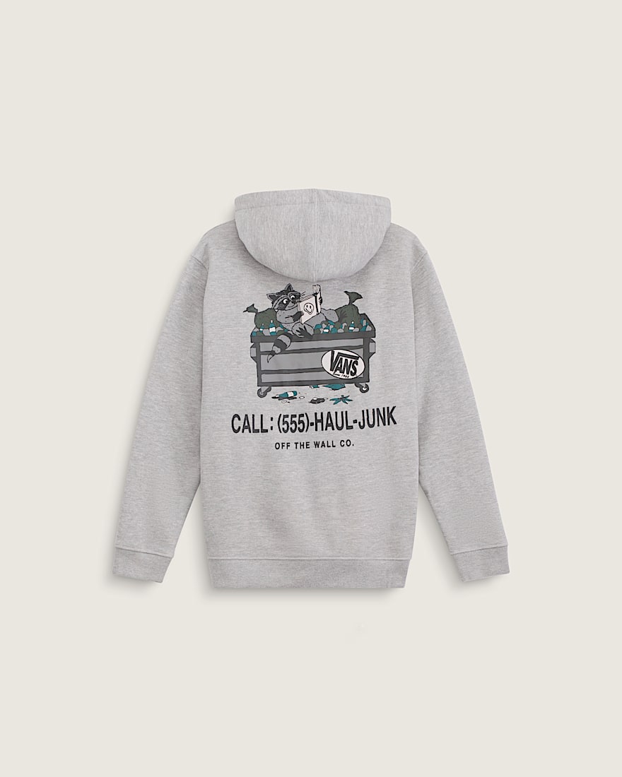 Kids Dumpster Raccoon Zip Hoodie VANS Cement Heather Grey HERO