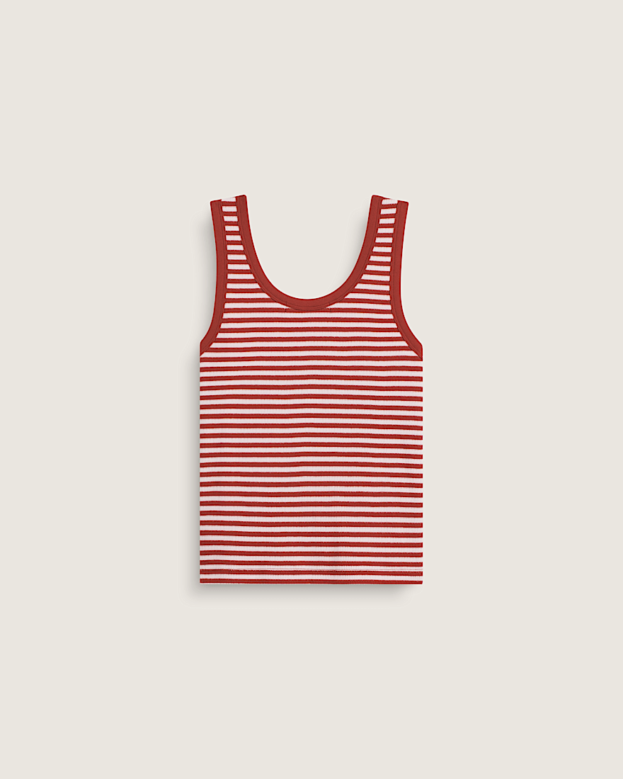 Lilly Stripe Tank VANS Poppy Ember Red ALT1