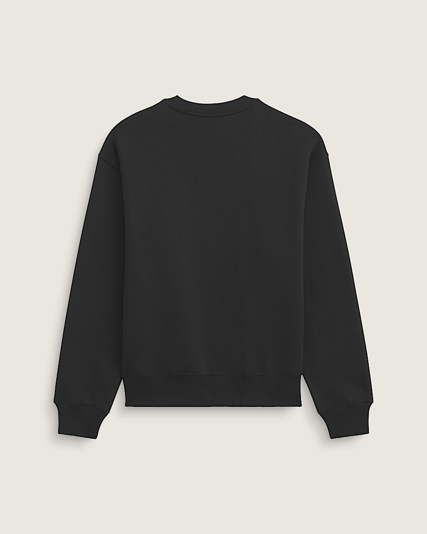 Stretch Logo Crew Sweatshirt VANS Black  White ALT1