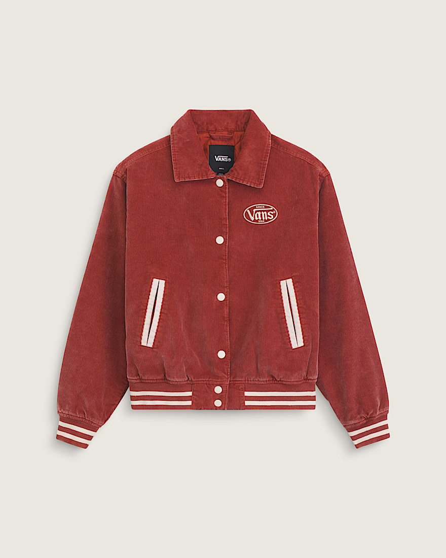 Milliken Varsity Jacket VANS Poppy Ember Red HERO