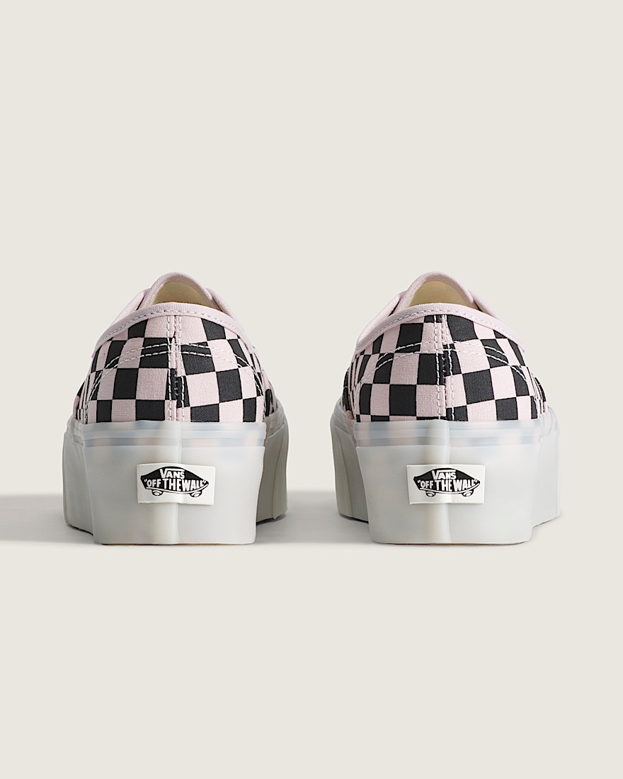 Authentic Platform Checkerboard Shoe VANS Pale Petal PinkBlack ALT3