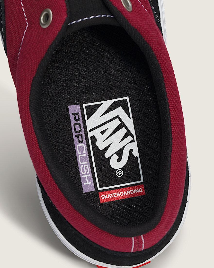Skate Era Shoe VANS Black  Dark Red ALT4