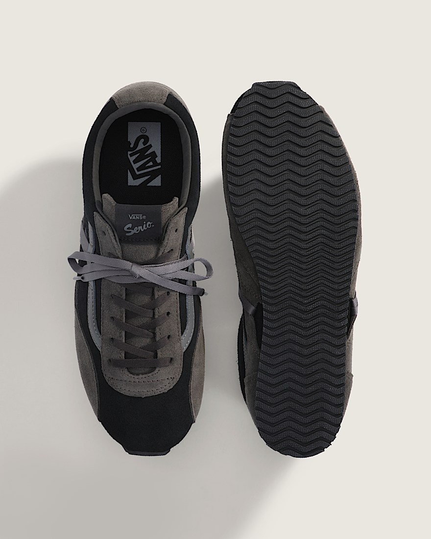Premium Super Lowpro Trainer VANS Elevated Suede Black Dark Gray ALT2