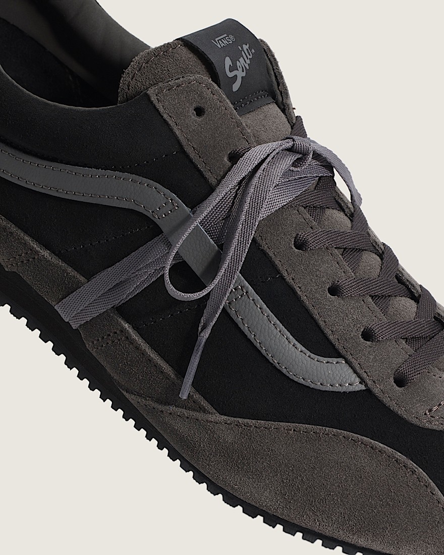 Premium Super Lowpro Trainer VANS Elevated Suede Black Dark Gray ALT4