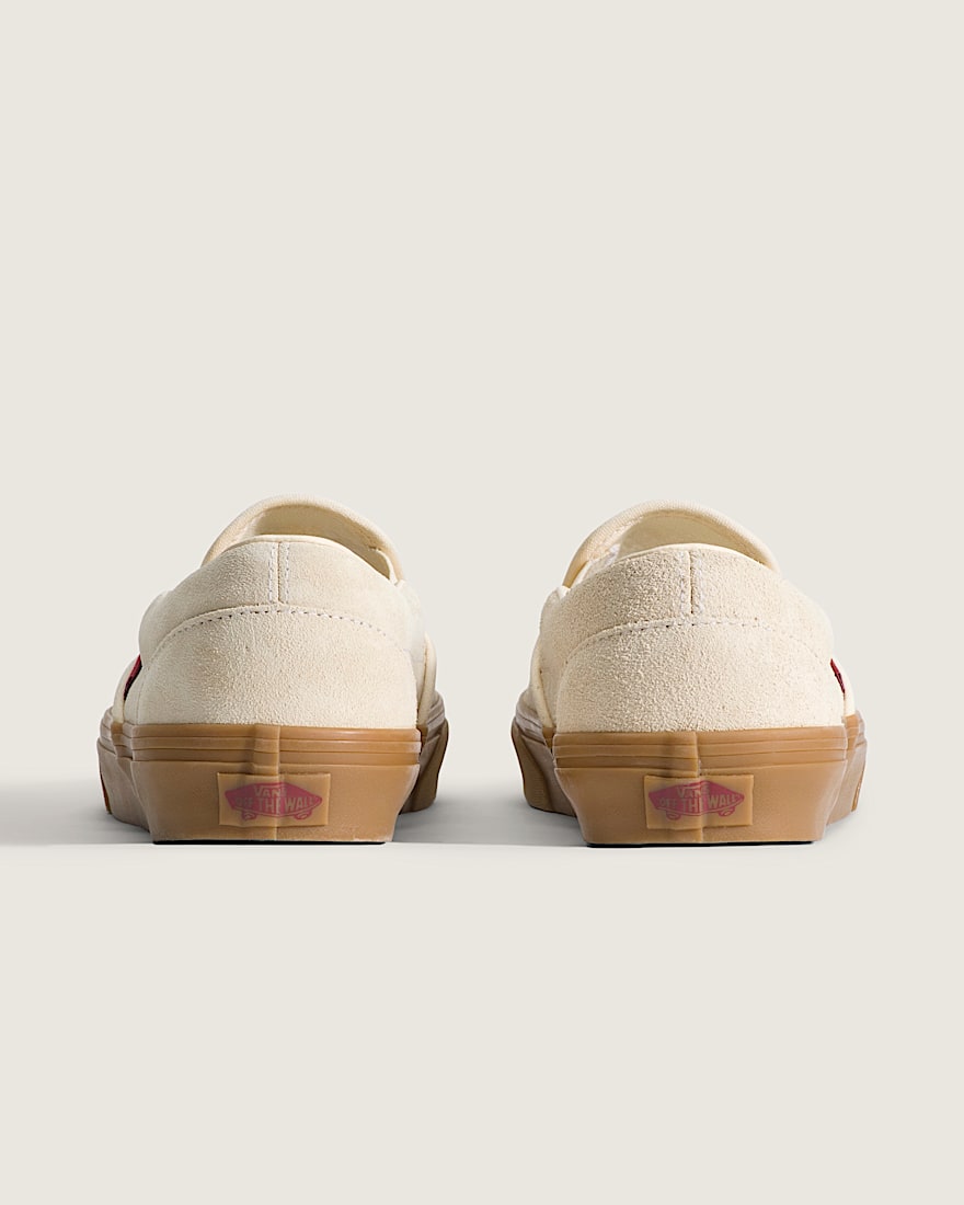 Classic SlipOn Shoe VANS Cream Beige Burgundy ALT3