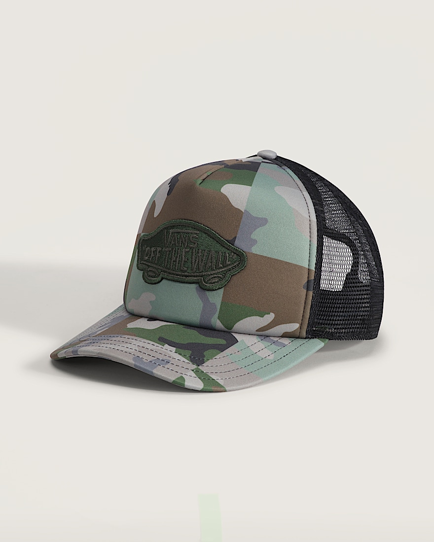 Classic Patch Curved Bill Trucker Hat VANS Aluminum HERO