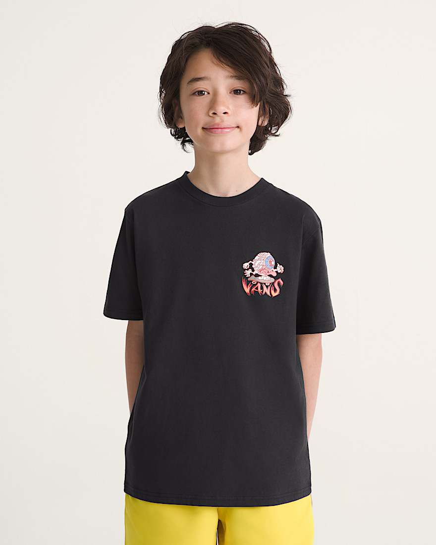Kids Eye Skate Glow In The Dark TShirt VANS Black ALT2