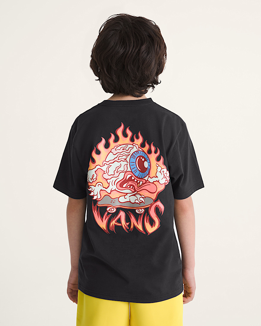 Kids Eye Skate Glow In The Dark TShirt VANS Black ALT3