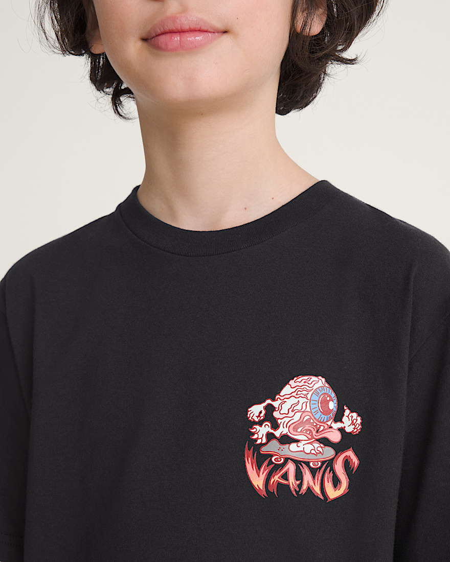 Kids Eye Skate Glow In The Dark TShirt VANS Black ALT4