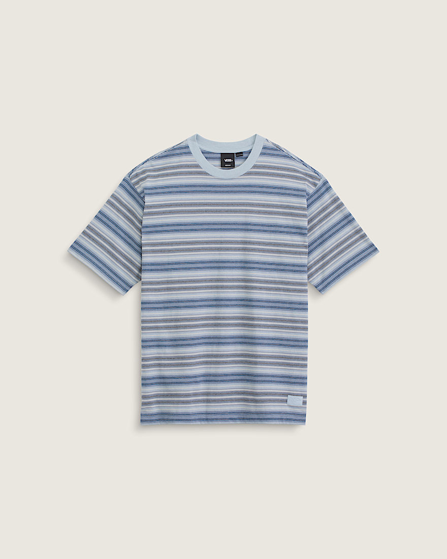 Ringer Striped Knit Shirt VANS Soft Slate Blue HERO