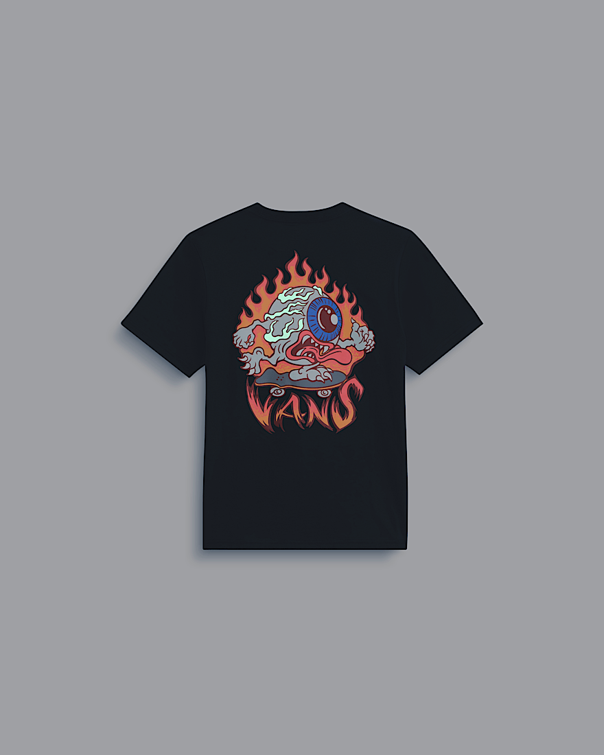 Kids Eye Skate Glow In The Dark TShirt VANS Black ALT5
