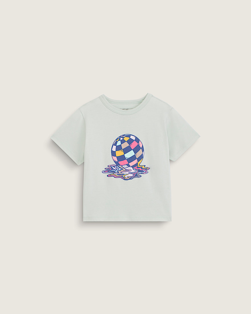 Kids Disco Melt TShirt VANS Dusty Mint Green HERO