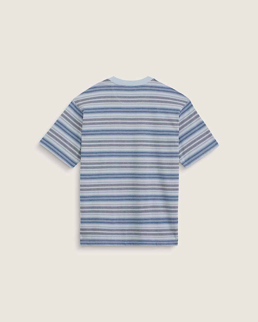 Ringer Striped Knit Shirt VANS Soft Slate Blue ALT1