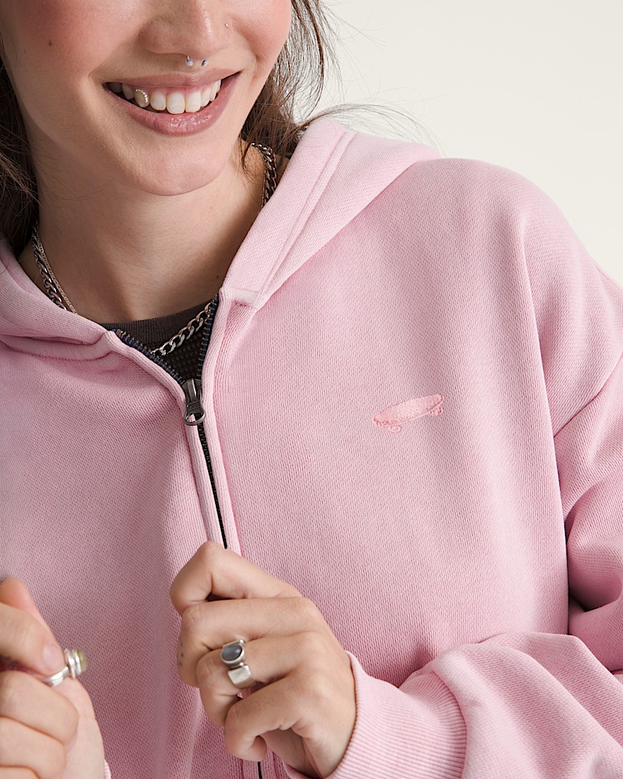 Salton Washed Full Zip Hoodie VANS CORAL BLUSH ALT4