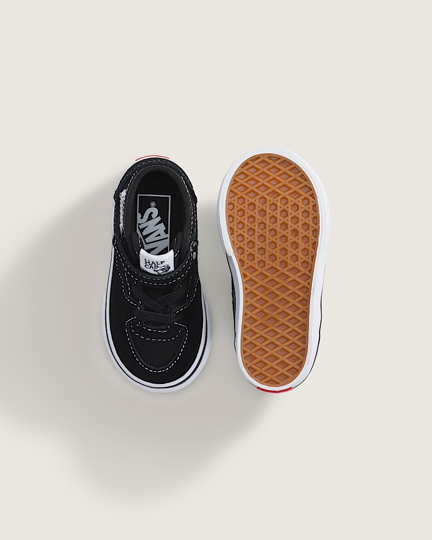 Toddler Half Cab Decon Shoe VANS Suede Black White ALT2